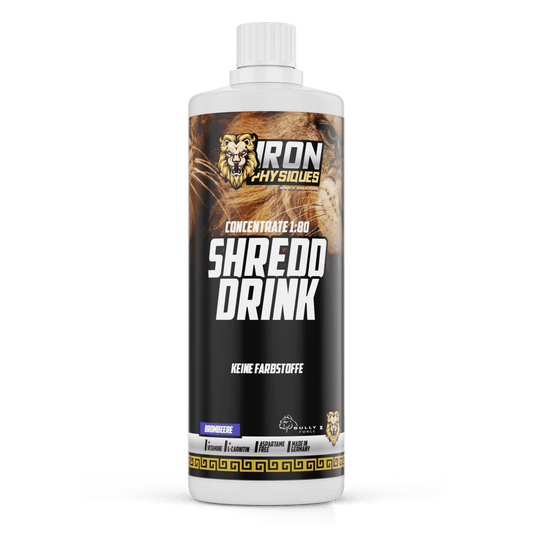 Shredd Drink Produktfoto – Sirup mit L-Carnitin, kalorienarm & erfrischend