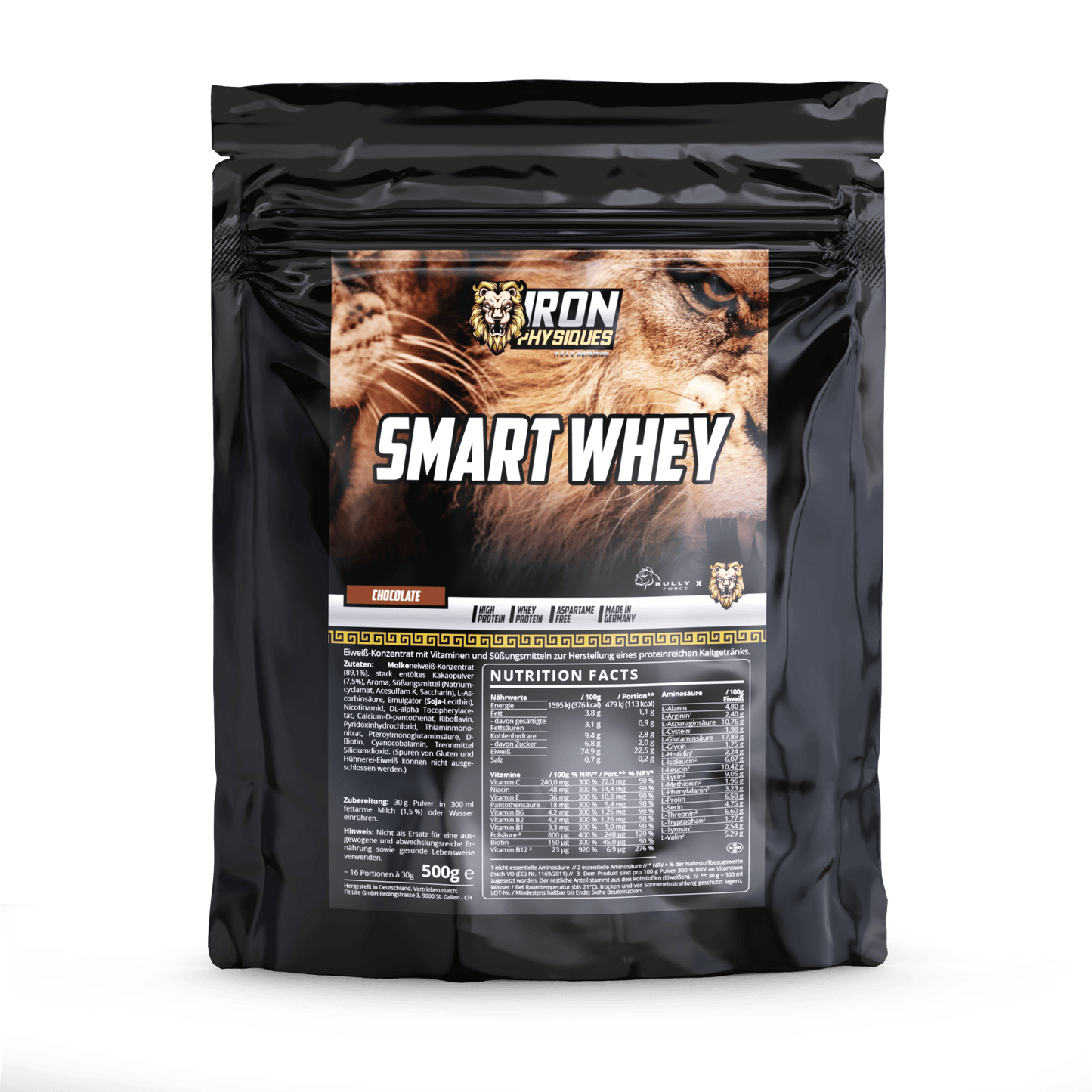 Smart Whey Produktfoto – Whey Proteinpulver Made in Germany